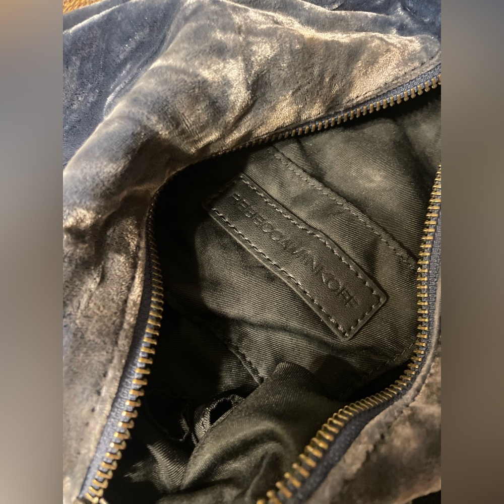 REBECCA MINKOFF Julian Convertible Crushed Velvet Backpack - Picture 6 of 9